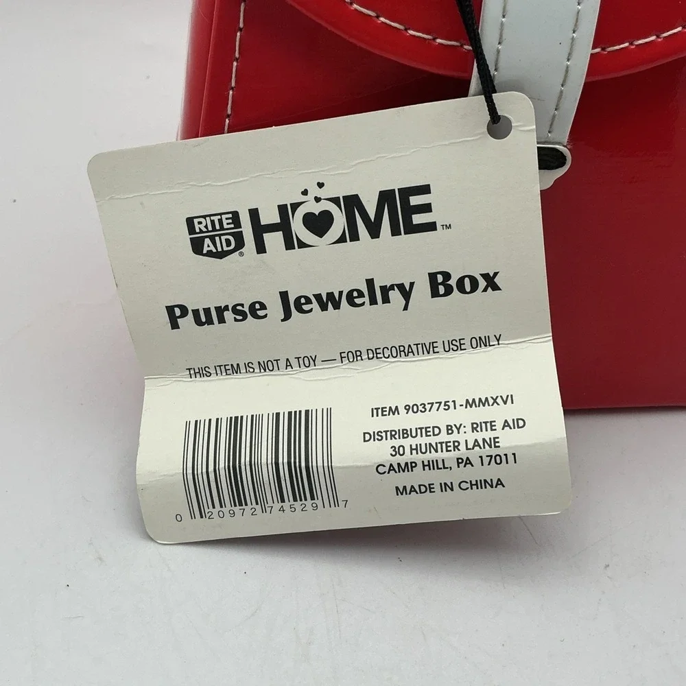 Miniature Faux Leather Jewelry Bag, Rite Aid, New with Tag‎
